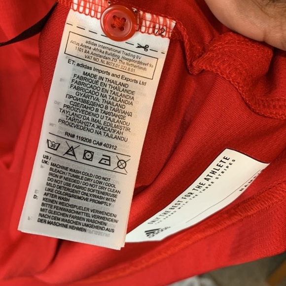 Adidas NCAA Sideline Climachill Nebraska Polo sz Large-Tall - Picture 6 of 6